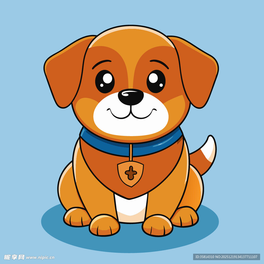 可爱小狗卡通形象