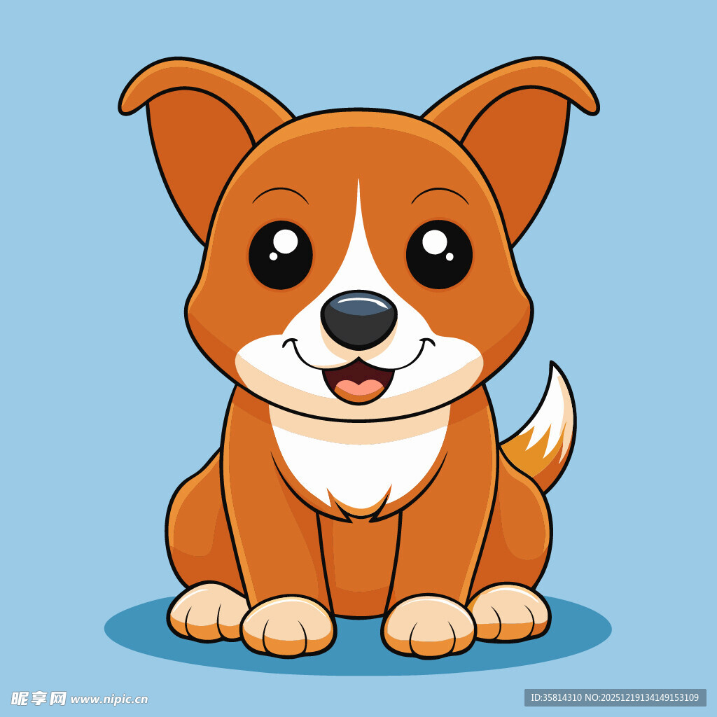 可爱小狗卡通形象
