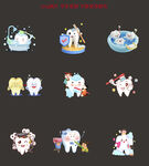 可爱小牙齿素材