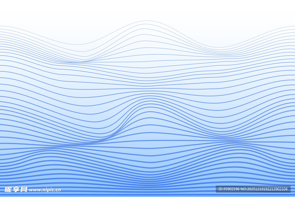 蓝色波浪线背景