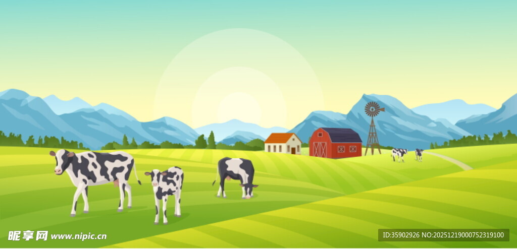 田园牧场景色