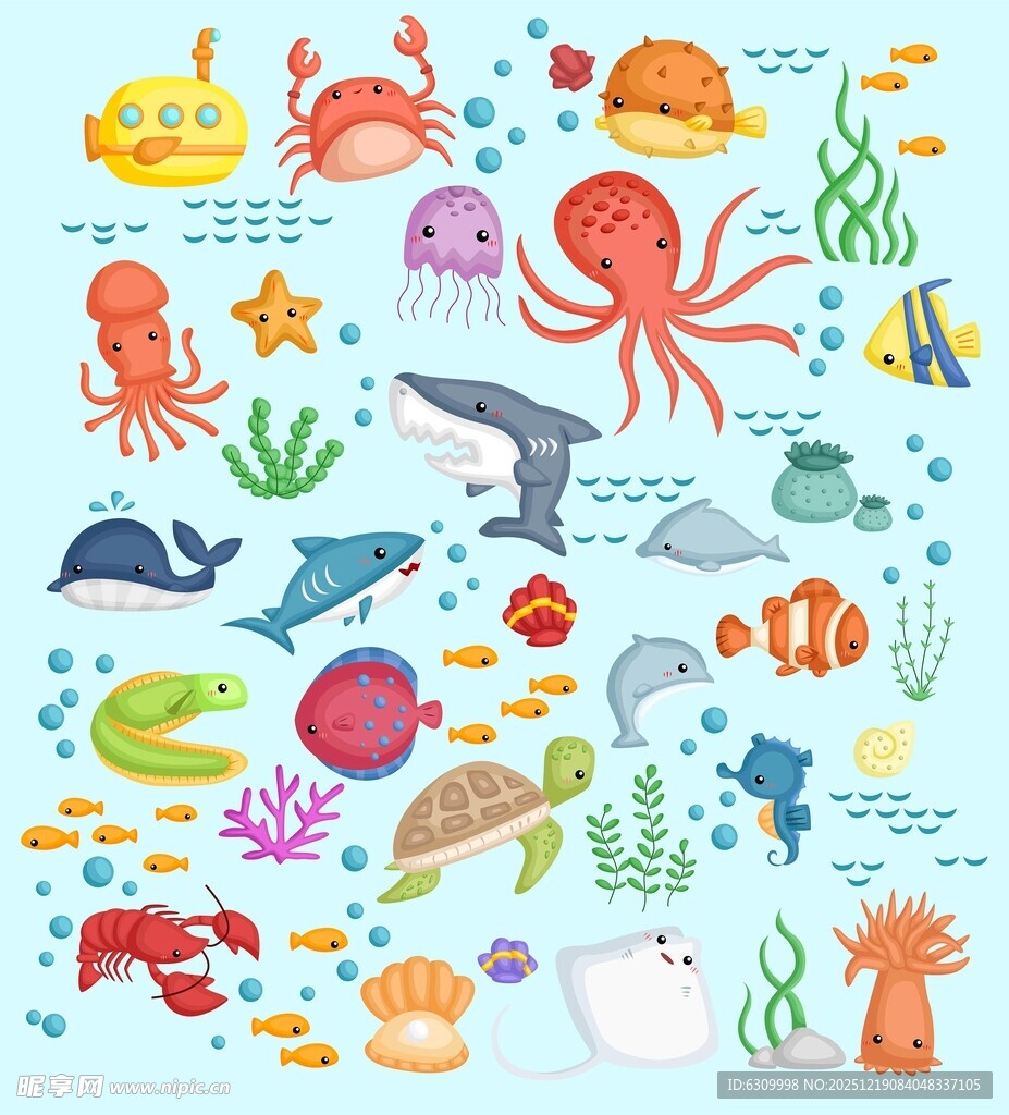 海洋生物大集合