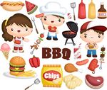 欢乐烧烤派对场景