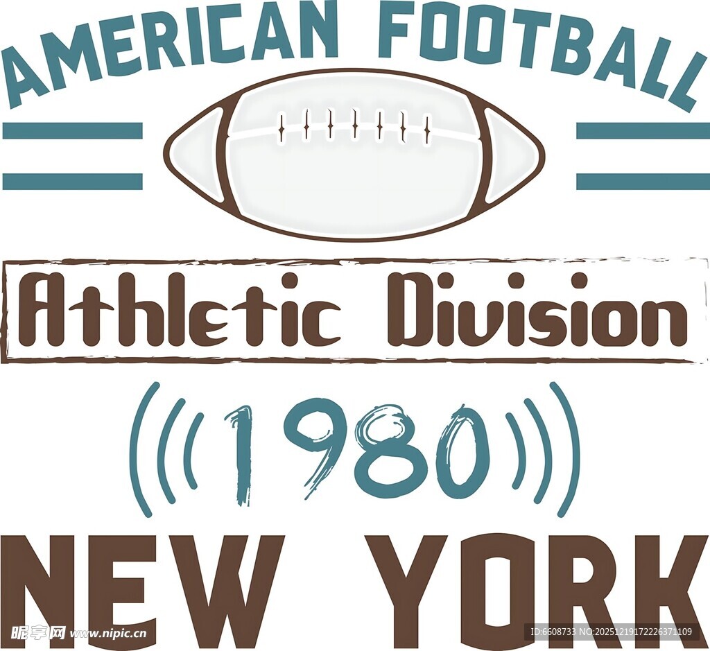 纽约1980美式橄榄球标识