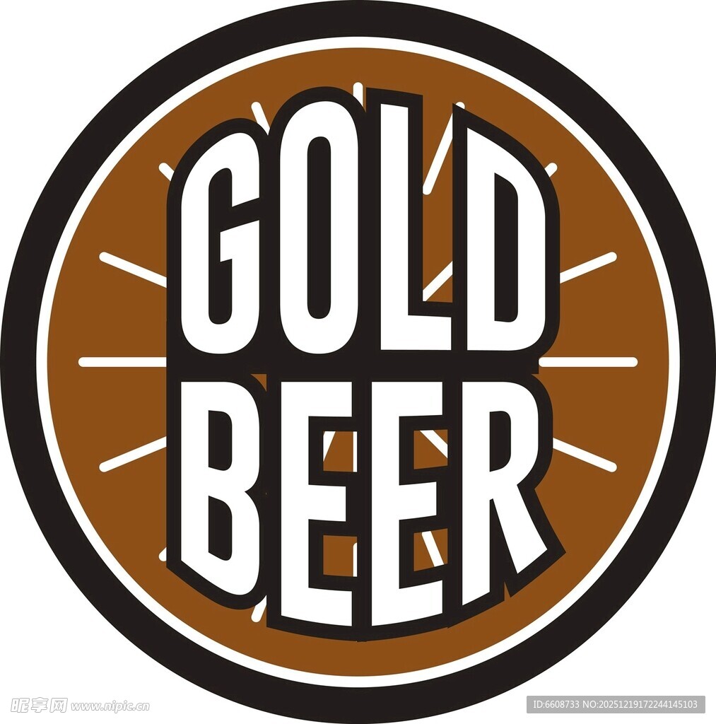 金啤酒标志
