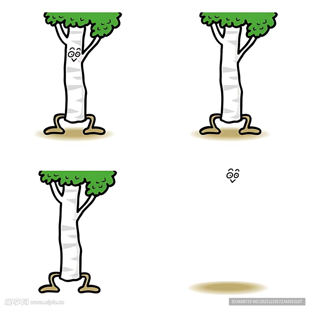 树木生长过程动画图示