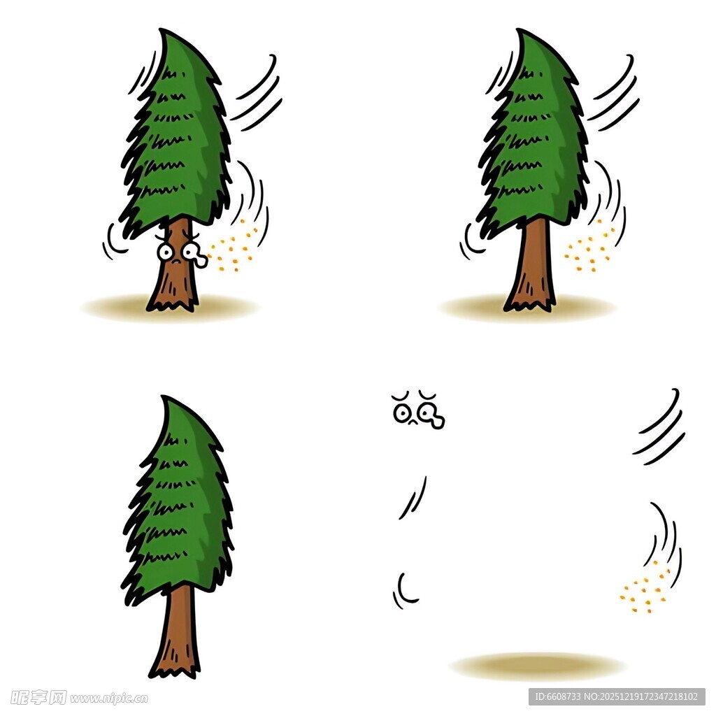 树木被砍伐的过程演示