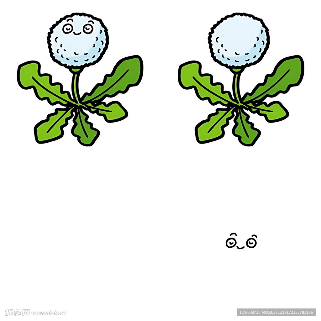 高尔夫球植物创意耳环设计