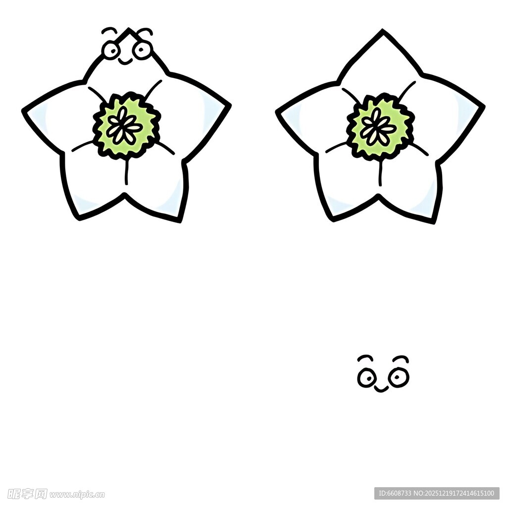 简约花朵图案设计元素