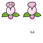 卡通粉色花朵图案设计