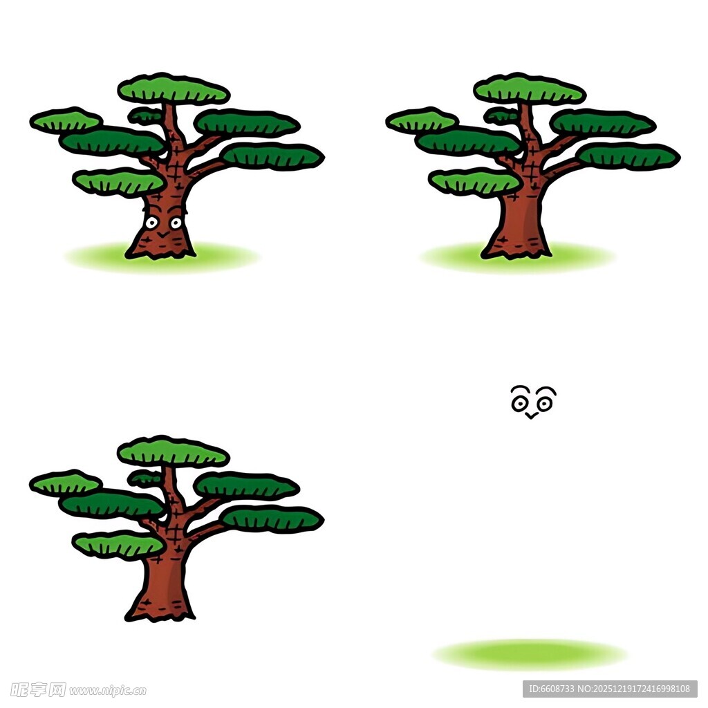 卡通风格树木生长动画