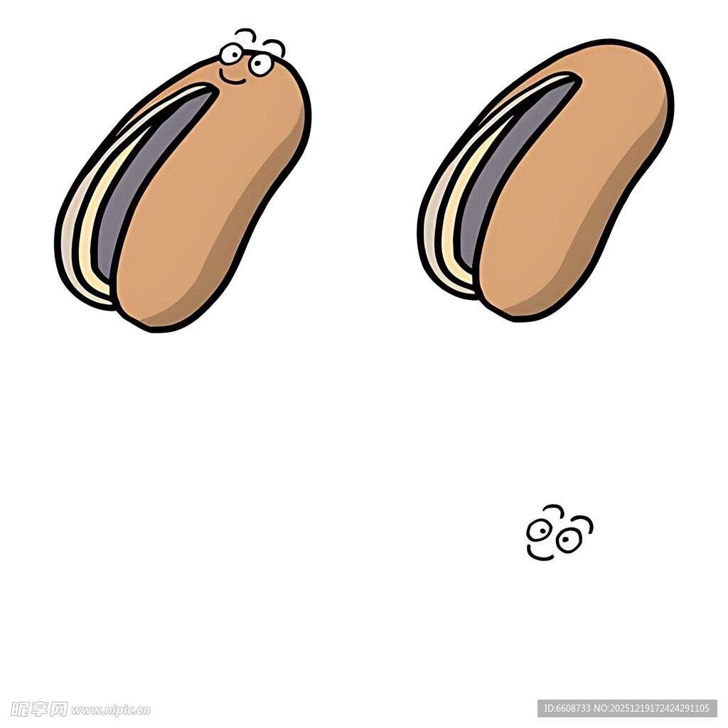 剥开的花生与掉落的碎屑