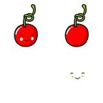 可爱樱桃耳环图案设计