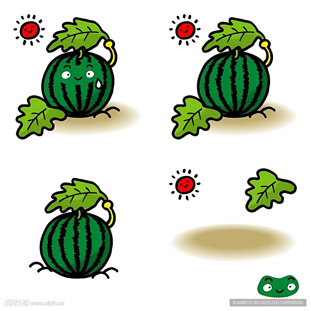 西瓜生长过程动画图示