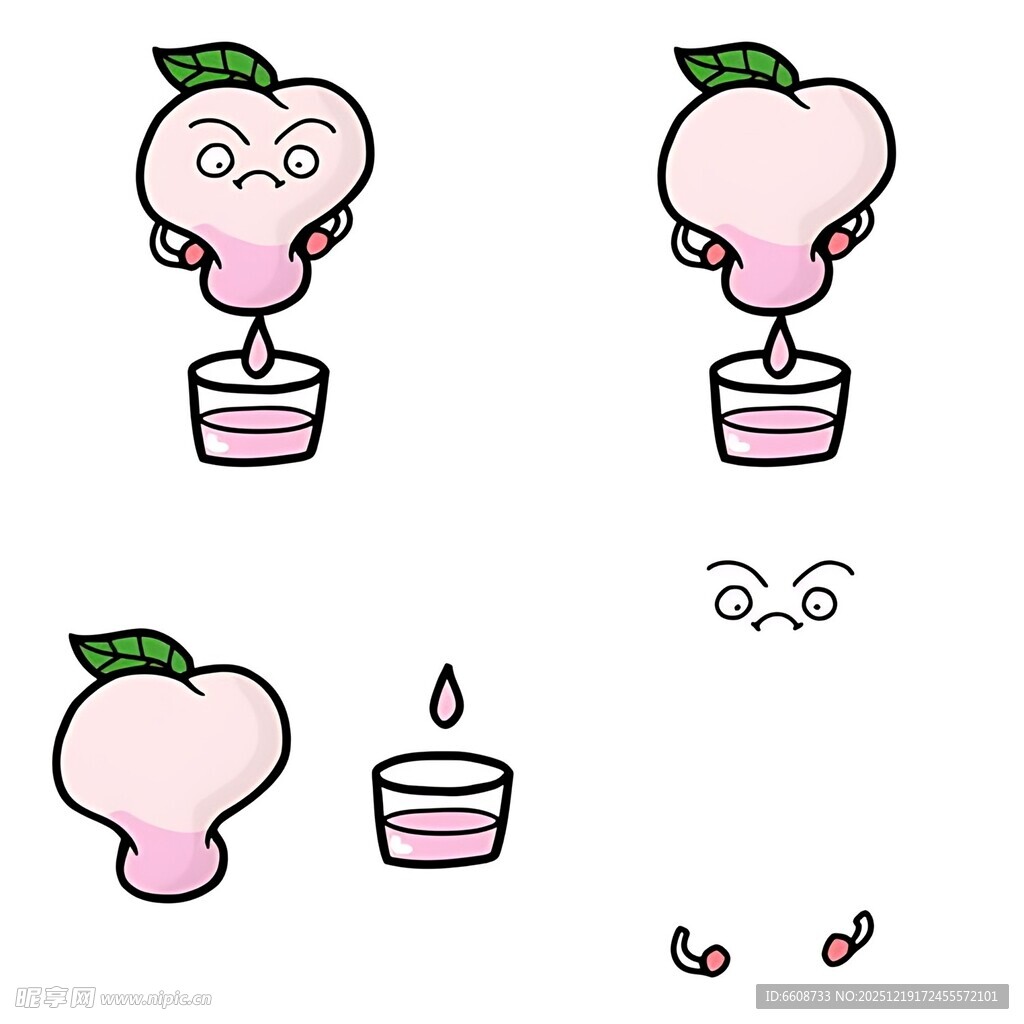 桃子蜡烛制作步骤图