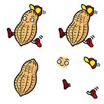 花生卡通形象的趣味动态