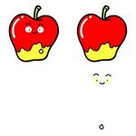 卡通表情苹果形象设计