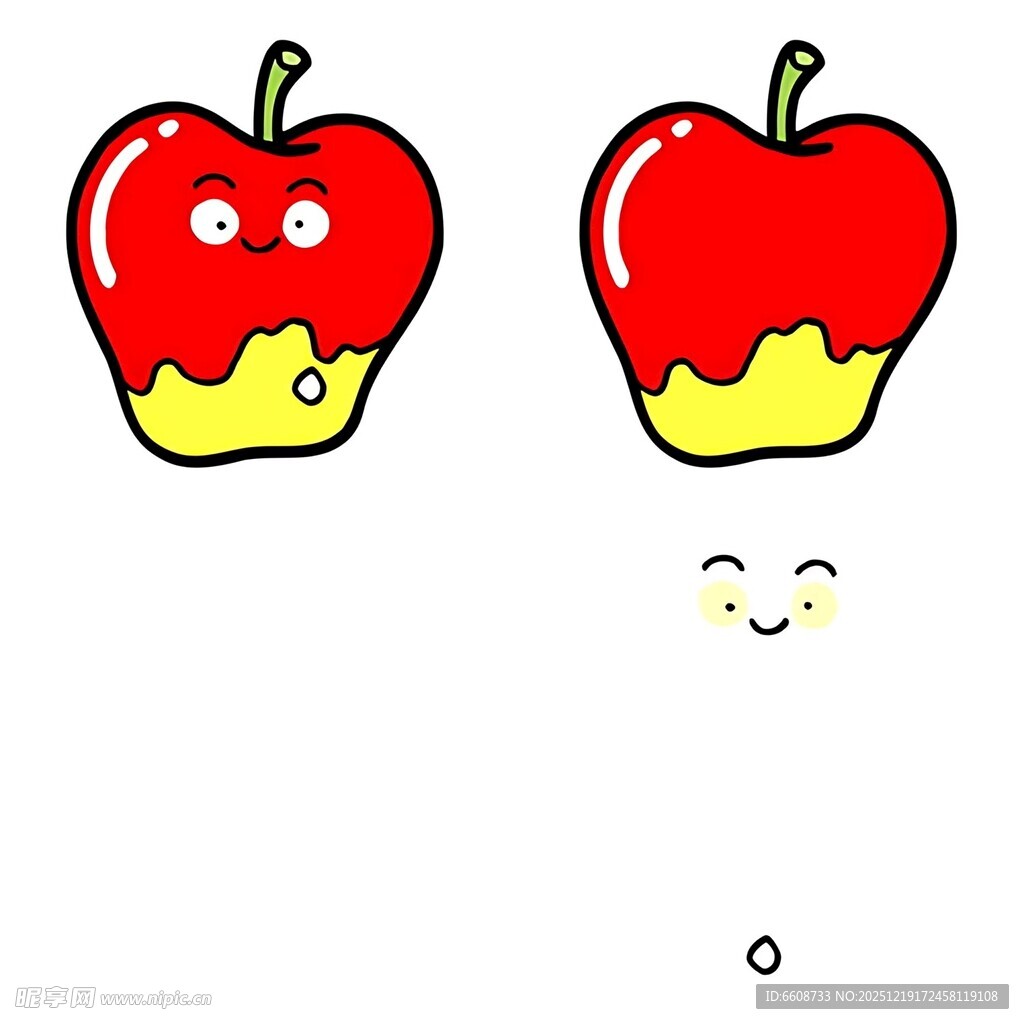 卡通表情苹果形象设计