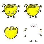 可爱柠檬表情动态分解图