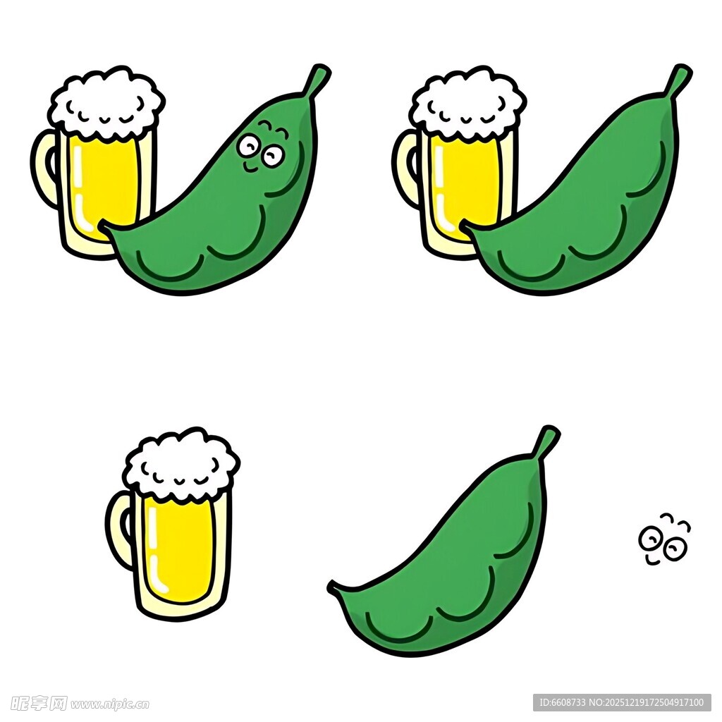 豌豆与啤酒的趣味组合