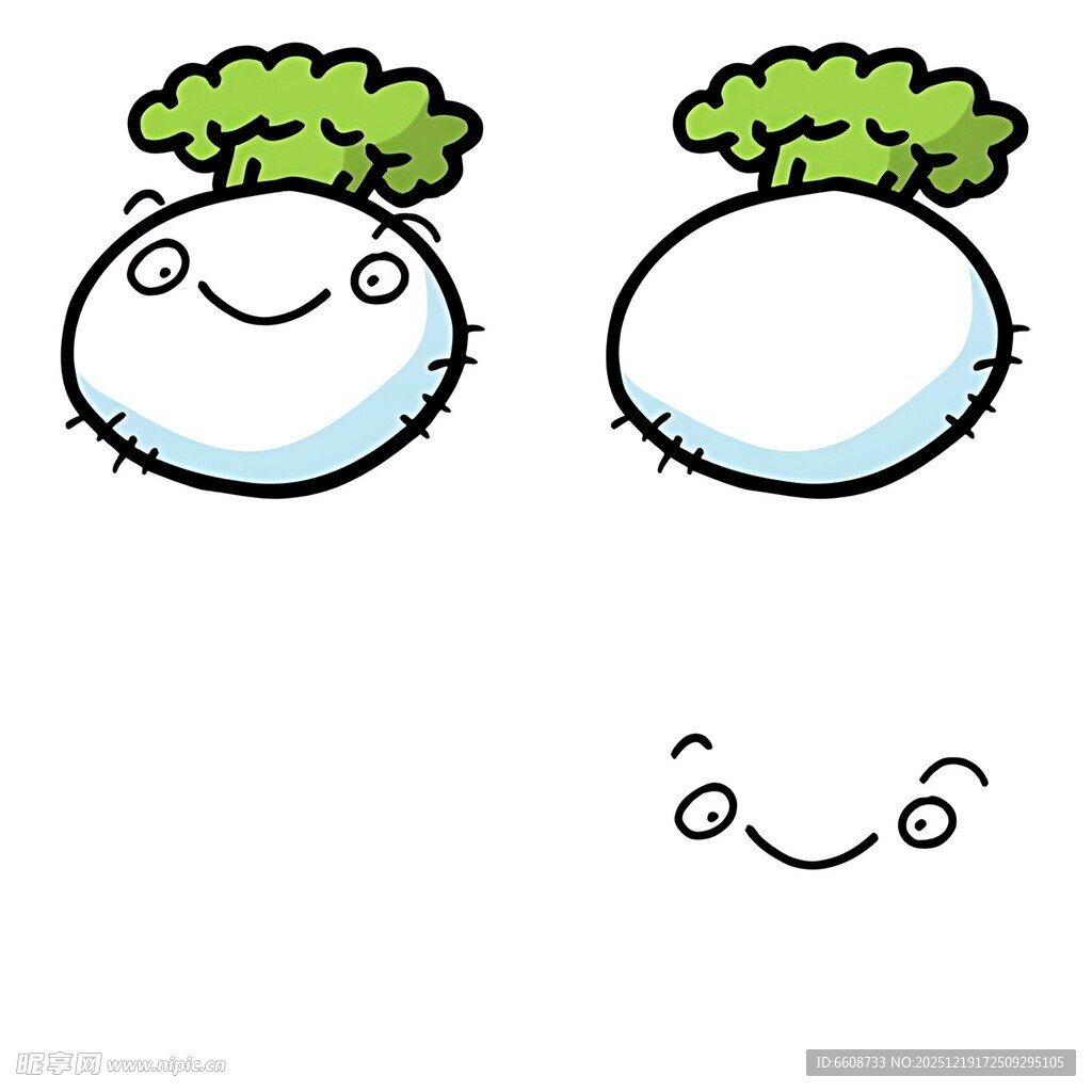 可爱卡通萝卜表情图