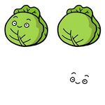 可爱卡通卷心菜表情图