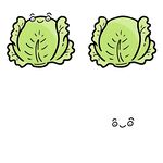 可爱卡通卷心菜插画