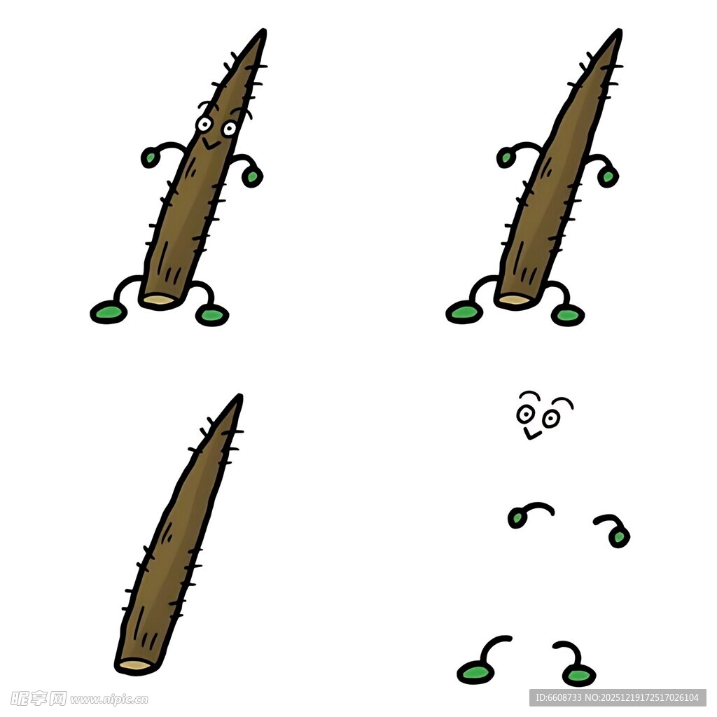 卡通铅笔的动态变化图