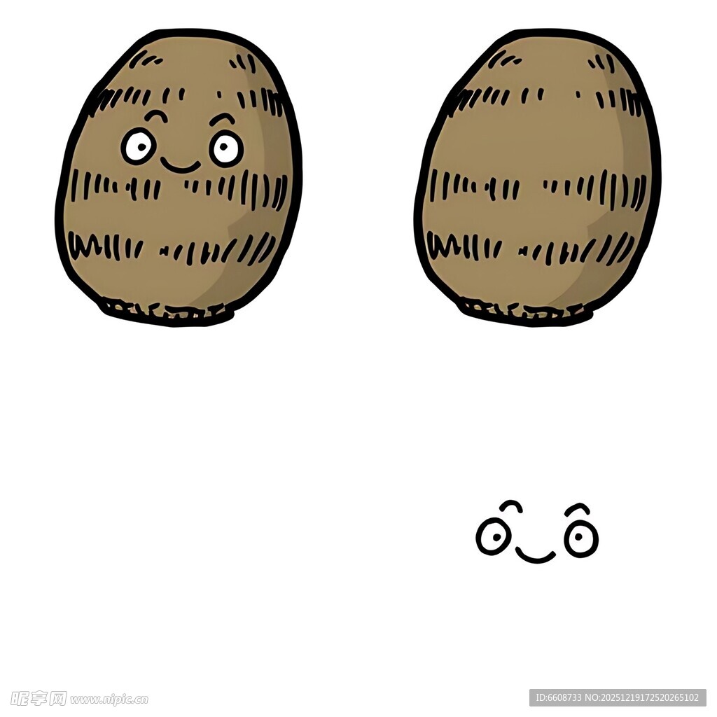 卡通表情土豆