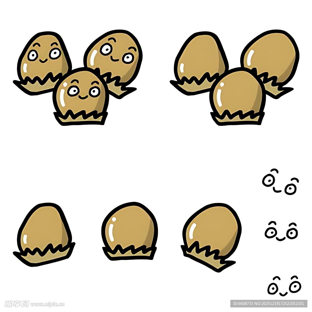 可爱破壳小鸡卡通形象