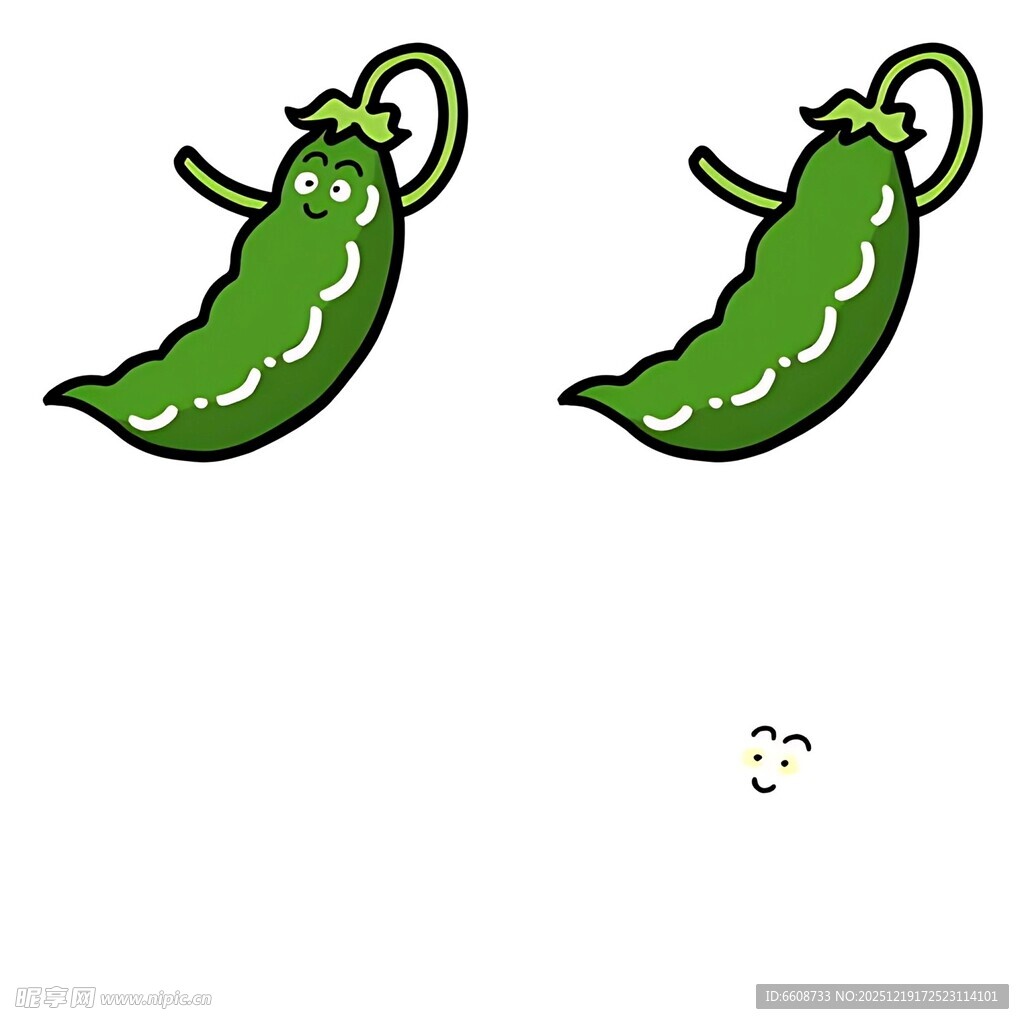 可爱卡通青辣椒形象设计
