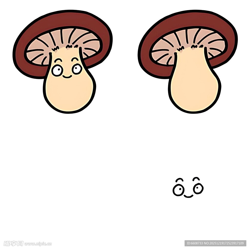 可爱蘑菇卡通形象