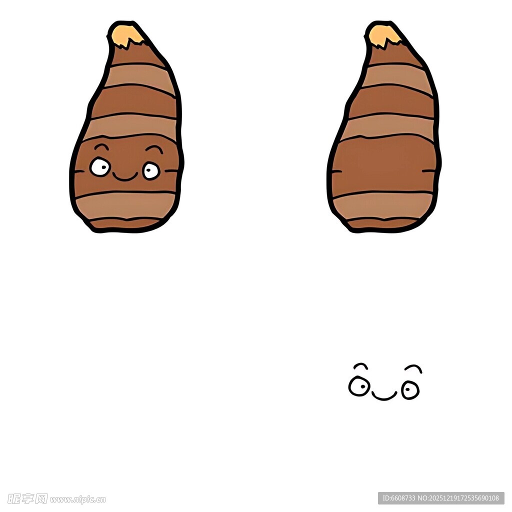 可爱卡通芋头表情图