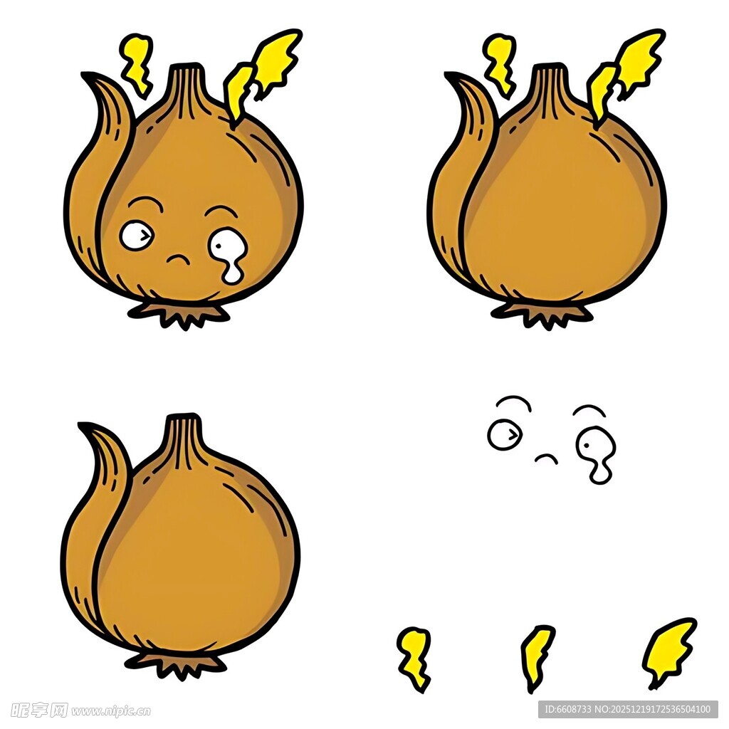 洋葱表情变化趣图