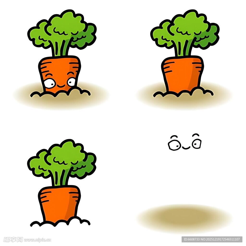胡萝卜表情变化动画