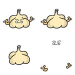 可爱大蒜表情动态插画