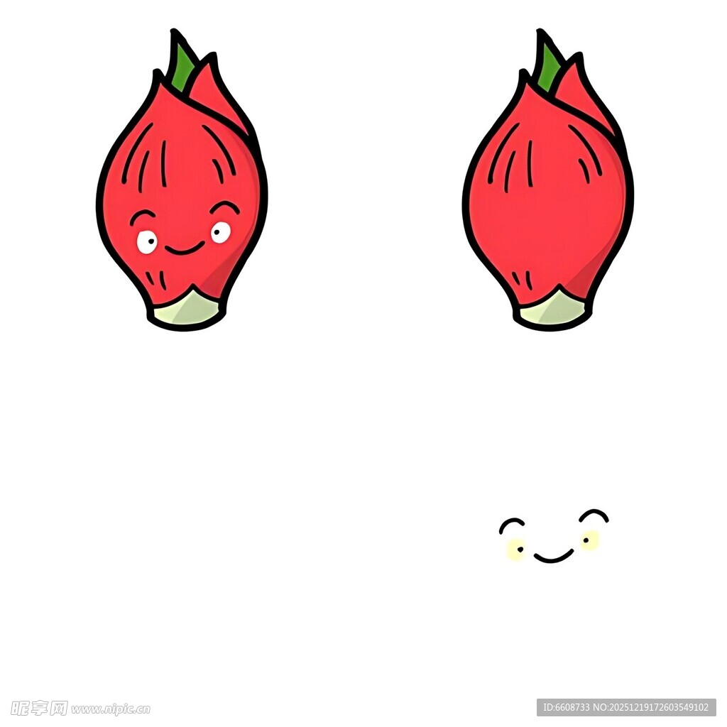 可爱石榴卡通形象