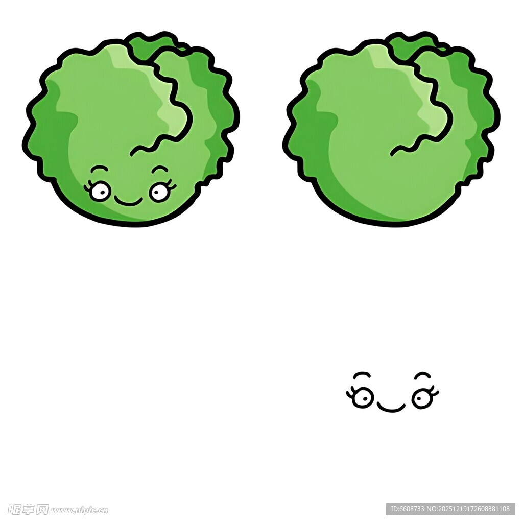 可爱卷心菜卡通形象