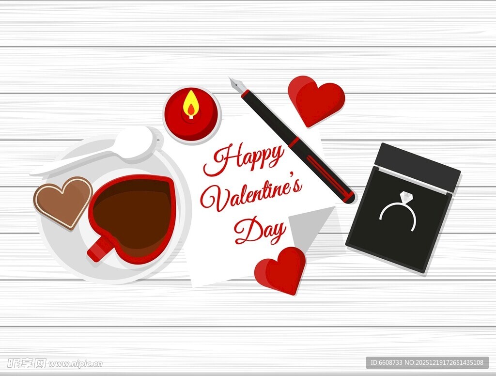 情人节浪漫元素组合