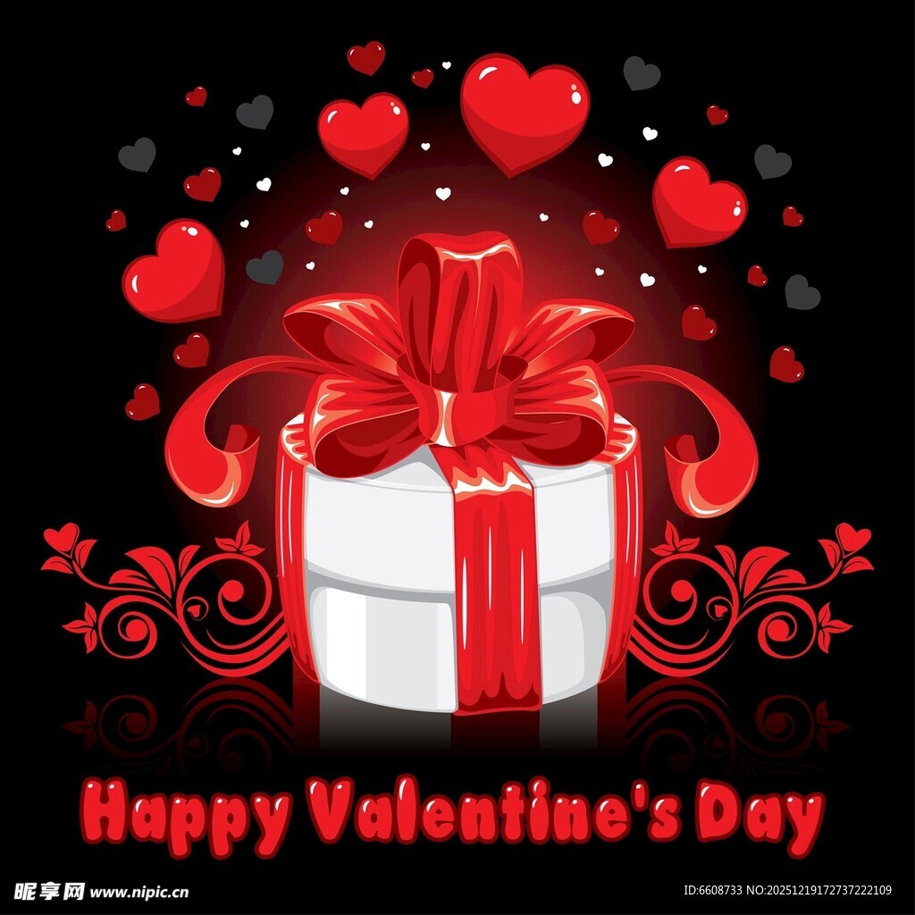 情人节精美礼品盒装饰图