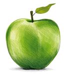 手绘青苹果