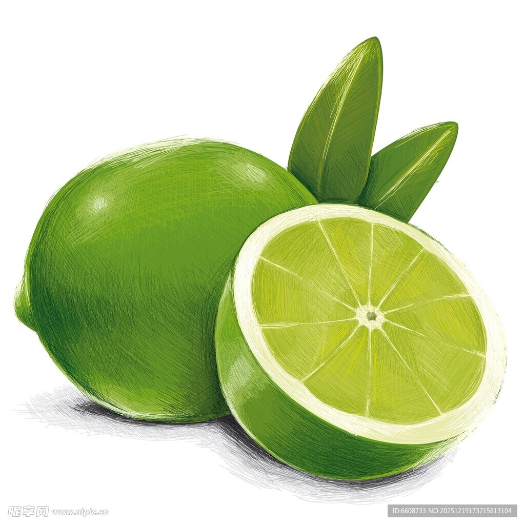 新鲜青柠清新多汁