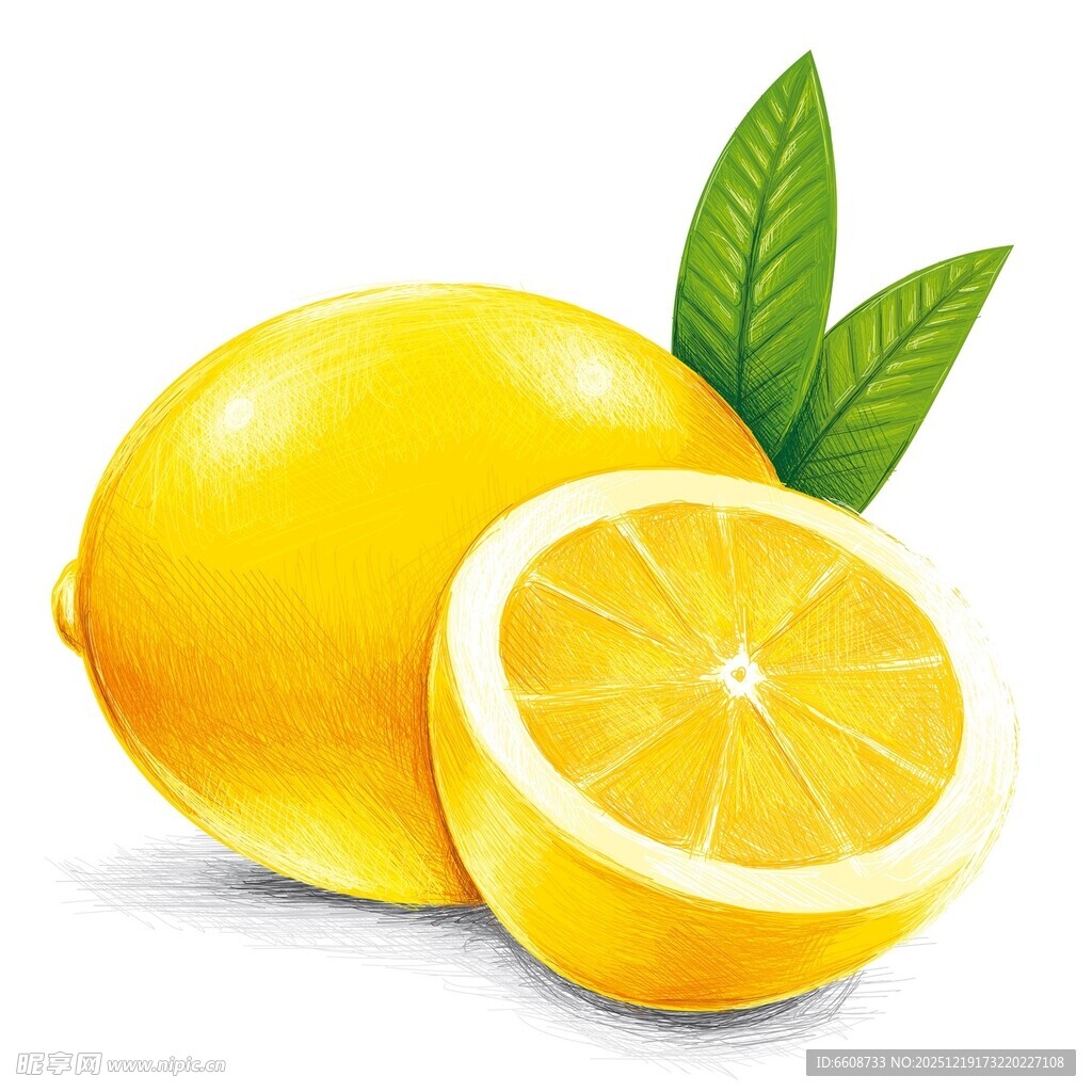 新鲜柠檬饱满多汁