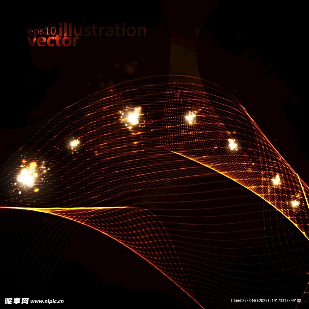 炫彩光影线条梦幻画面