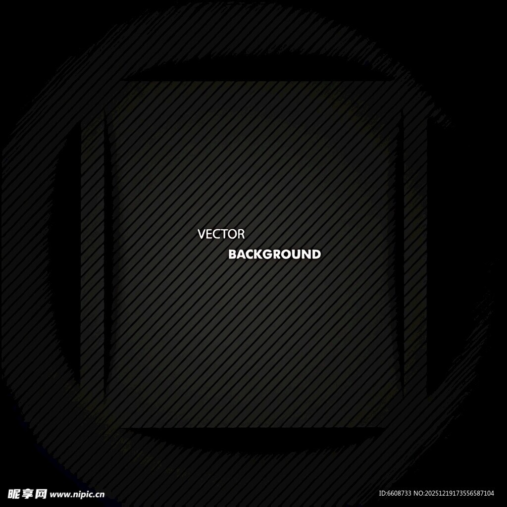 黑色碳纤维质感方形物件