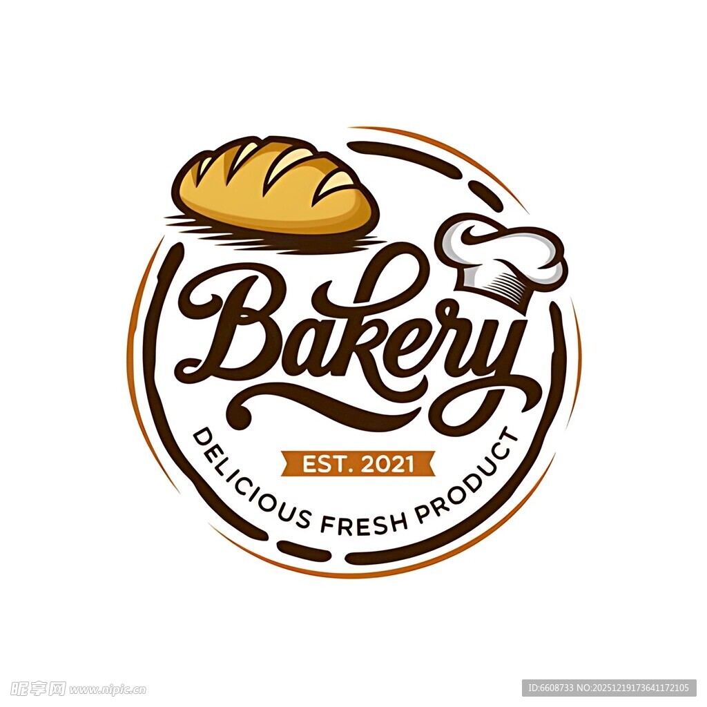 面包店标志设计