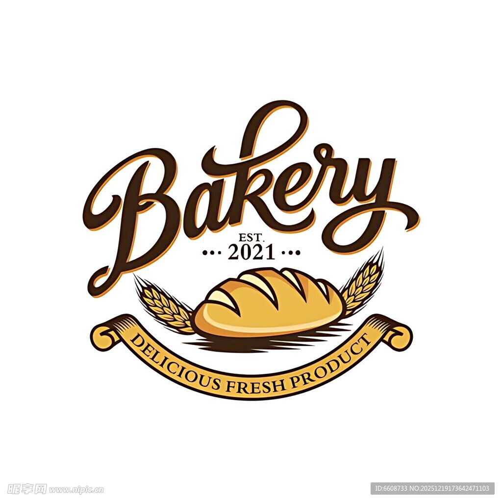 面包店标志设计