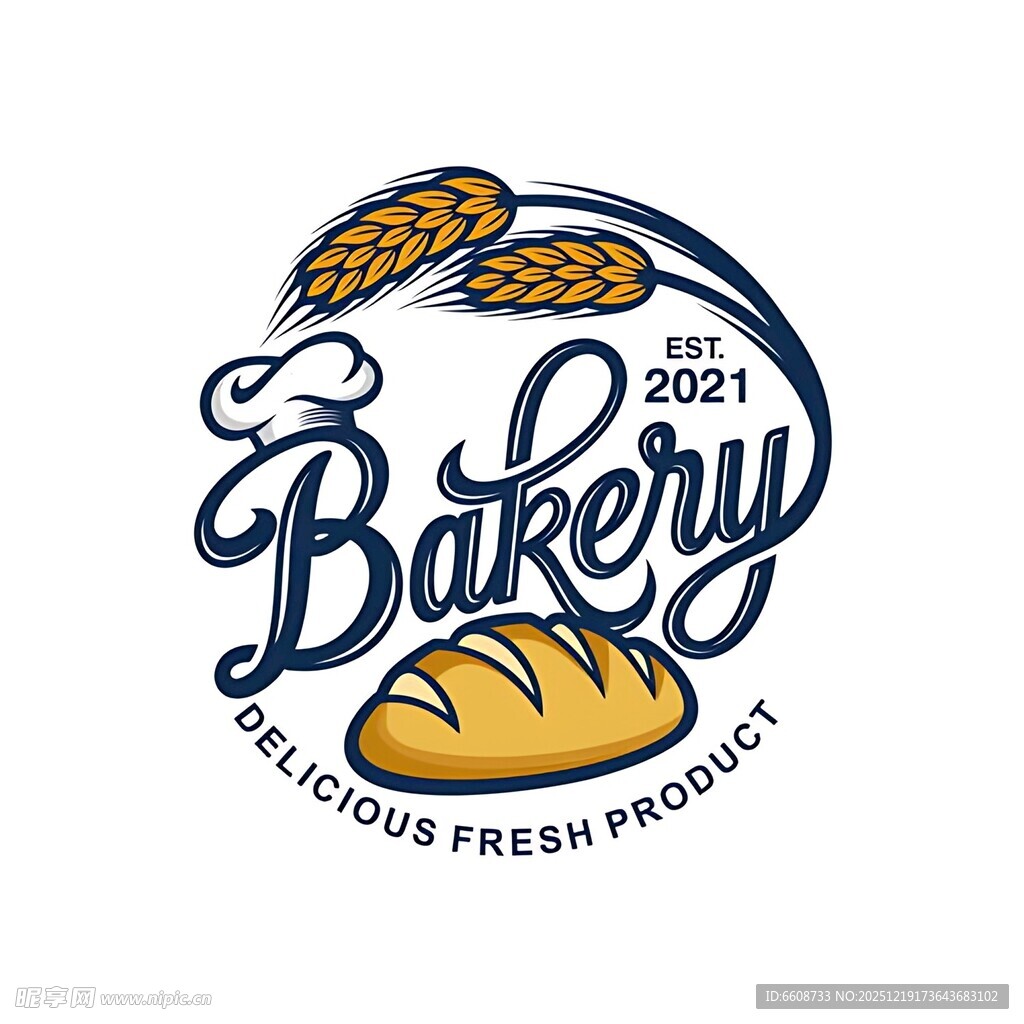 面包店标志设计