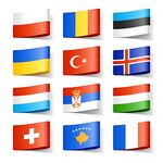 各国国旗图标集合