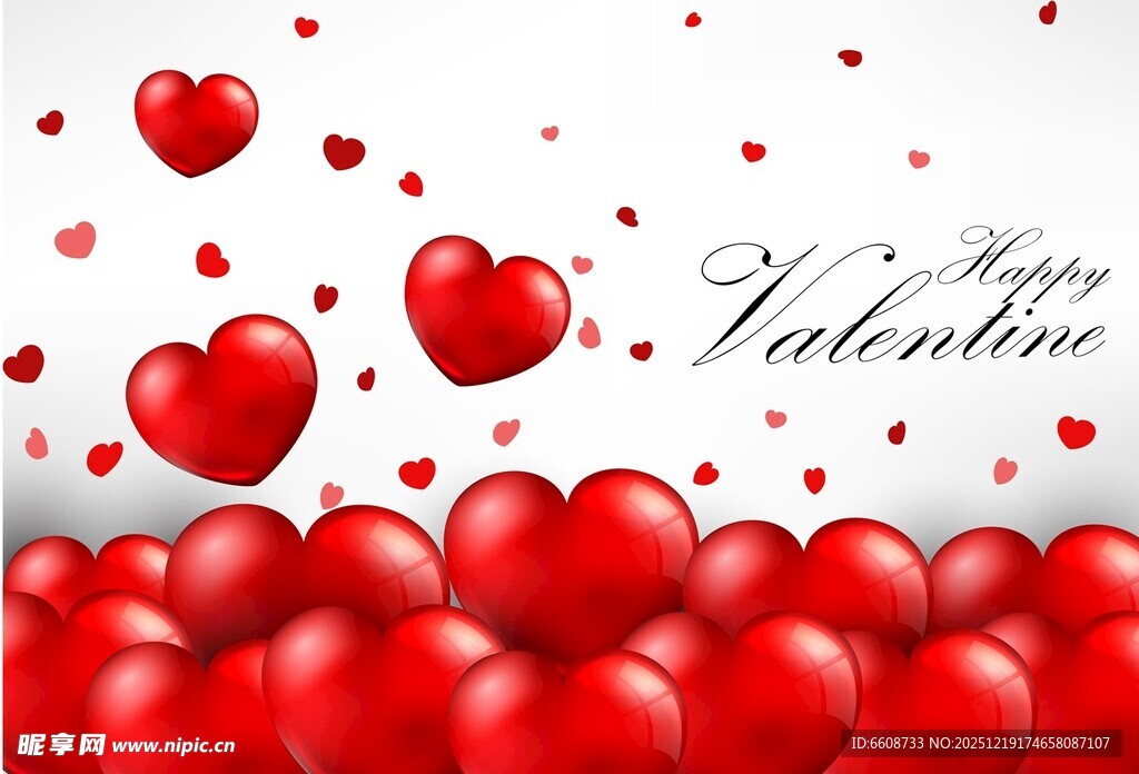 情人节爱心背景图